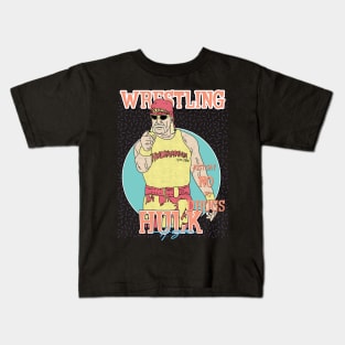 Hulk Hogan Aesthetic Wrestling /// Just Say No To Drugs Kids T-Shirt